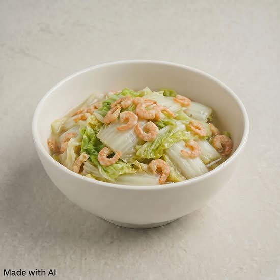 Napa Cabbage Braised with Dried Shrimp (開洋白菜)
